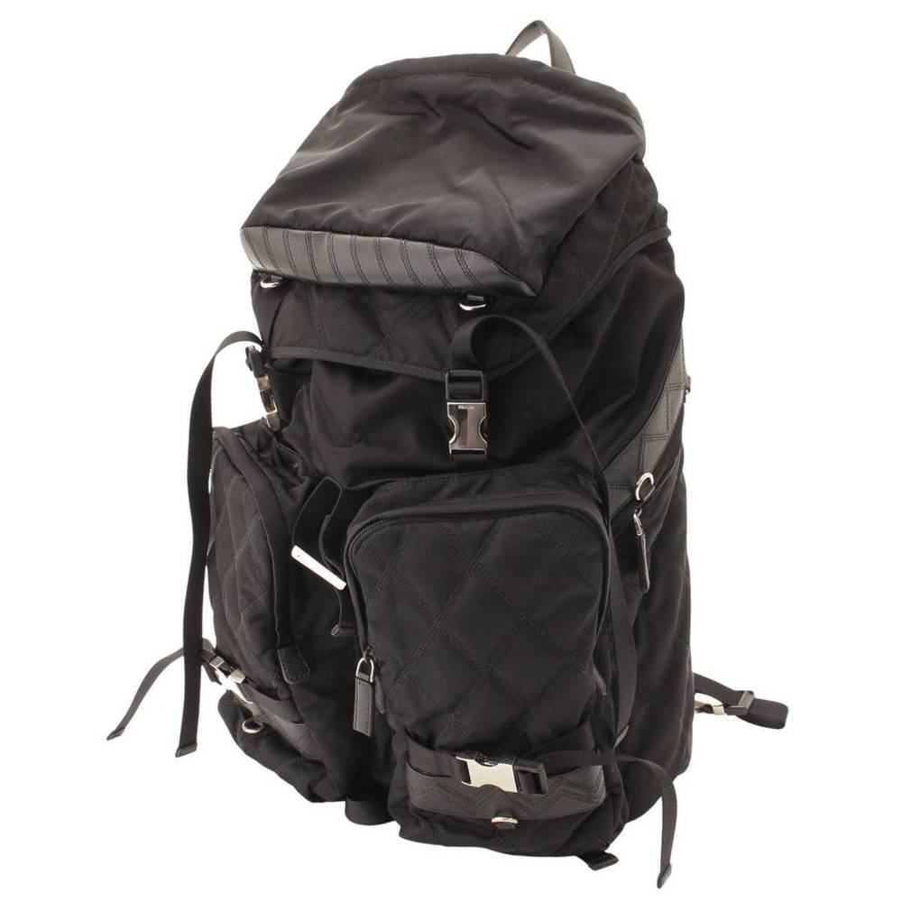 Prada Black Backpack Nylon Drawstring Rucksack - image 2